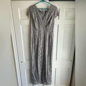 Silver Formal Size 12 Adrianna Papell- Worn Once!